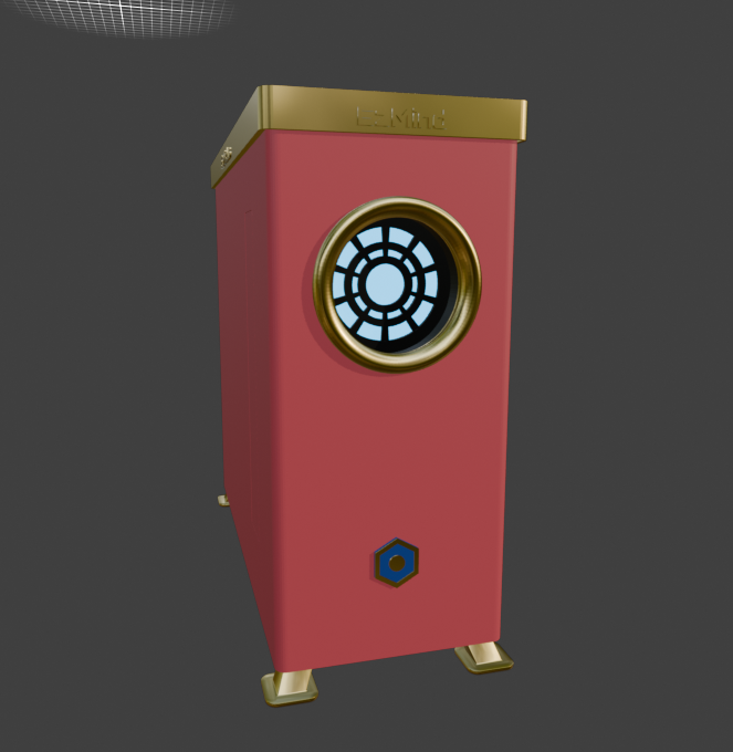 CAD render of the EzMind AI appliance